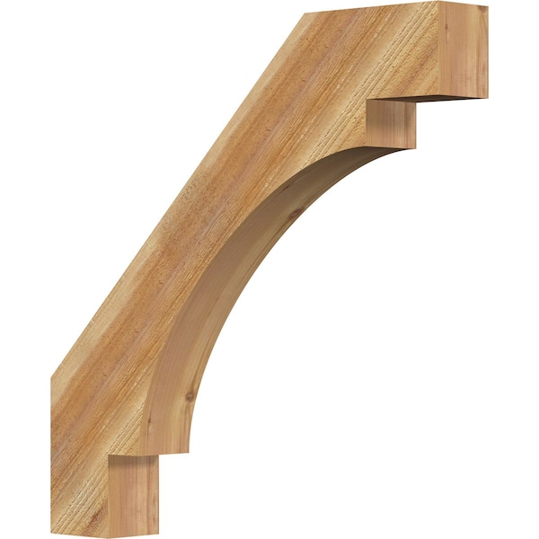 Ekena Millwork 4"W x 28"D x 28"H Merced Rough Sawn Knee Brace, Western Red Cedar BRC04X28X28MRC00RWR - main
